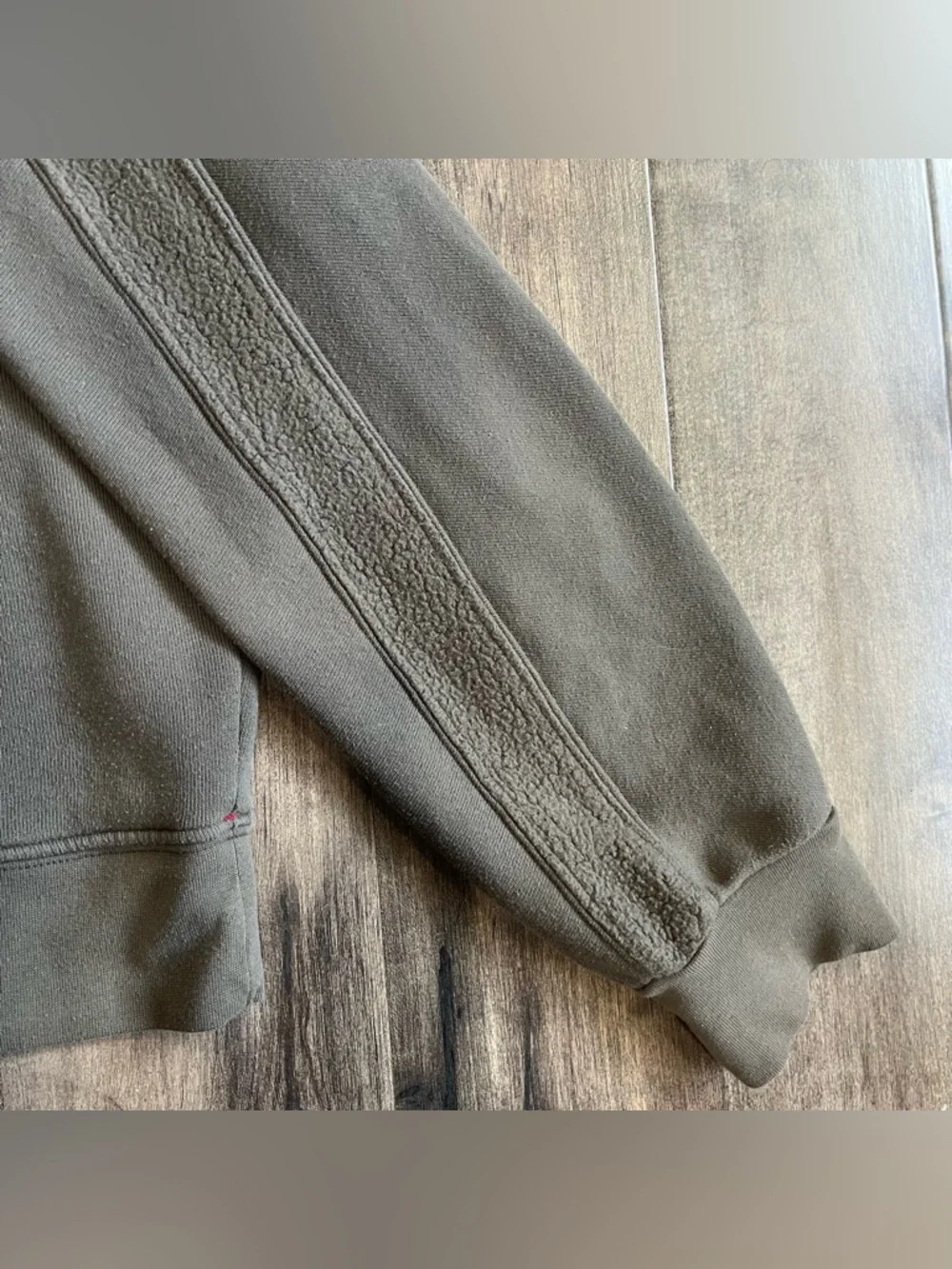 Xirena Oversized Semi Cropped Long Sleeve Dark Green Sweater Size Medium